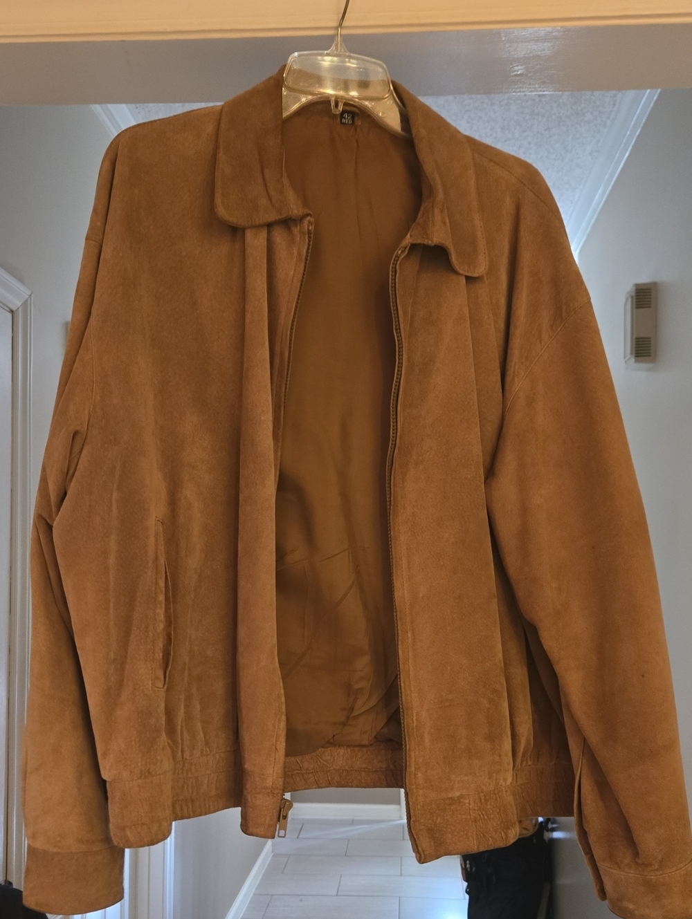 Marylynn Traditions Ltd Classic Tan Suede Jacket - 42 Regular - Vintage